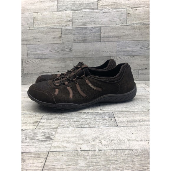 Skechers Women's Relaxed Fit Memory Foam Sneakers 22478 US Size 9 Brown - Picture 4 of 9
